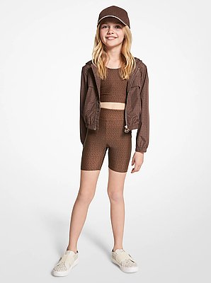 Shorts de ciclista de jersey el&aacute;stico con logotipo