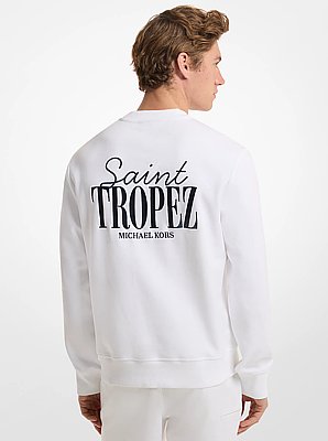 Saint Tropez Double Knit Crewneck Sweatshirt
