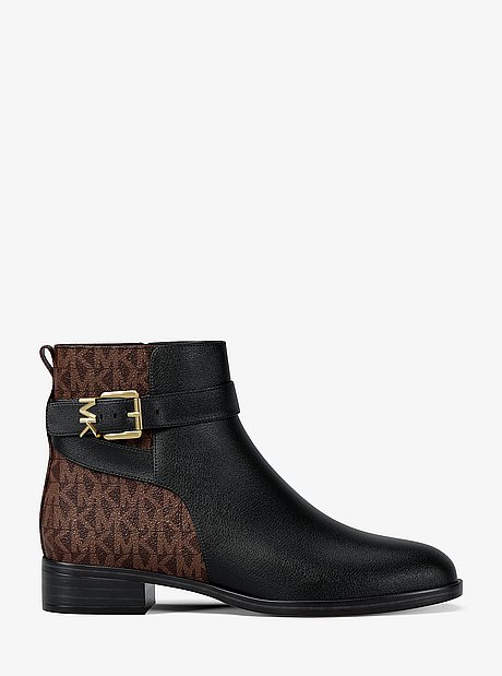 Rachel Textured and Signature Logo Boot