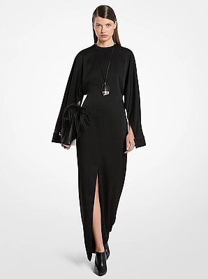 Jeanne Medium Shearling and Leather Envelope Clutch