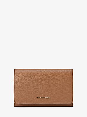 Jet Set Large Pebbled Leather Wallet