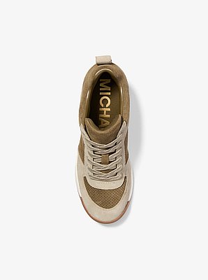 Nikko S2 Perforated Suede Wedge Trainer