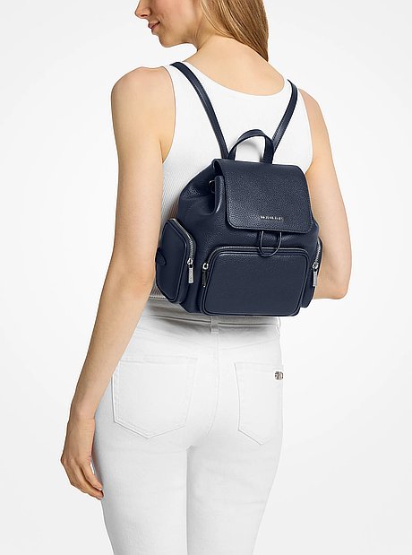 Mochila cargo Merrit peque&ntilde;a de piel granulada