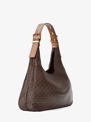 Borsa a spalla Nolita grande con logo