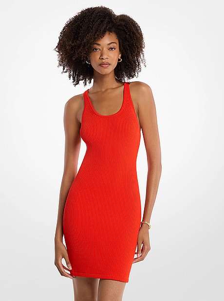 &bull; Tank dress <br/>&bull; Viscose blend <br/>&bull; 65% viscose/35% nylon <br/>&bull; Machine wash <br/>&bull; Imported <br/>&bull; Model is 5&rsquo;10&rdquo;/178 cm wearing size XS