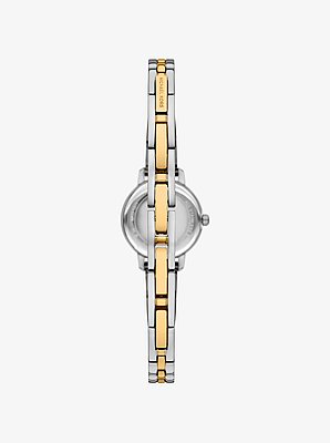 Micro Melissa Pav&eacute; Two-Tone Watch