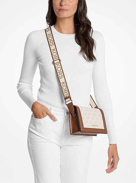 Jet Set Large Signature Logo Crossbody Bag