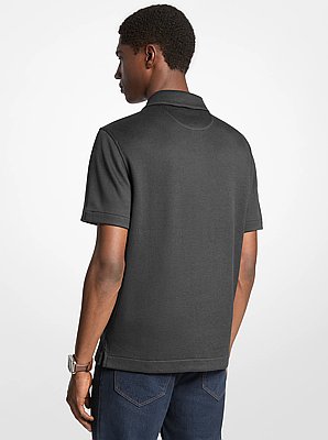 Waffle Knit Polo Shirt