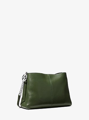 Petit sac &agrave; bandouli&egrave;re Christina en cuir grain&eacute;