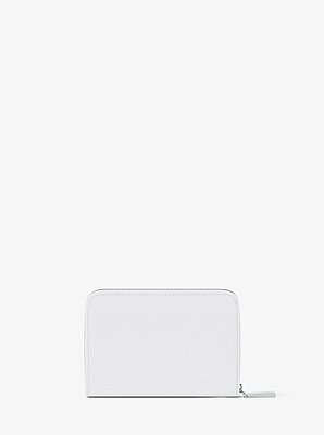 Jet Set Small Pebbled Leather Zip-Around Card Case