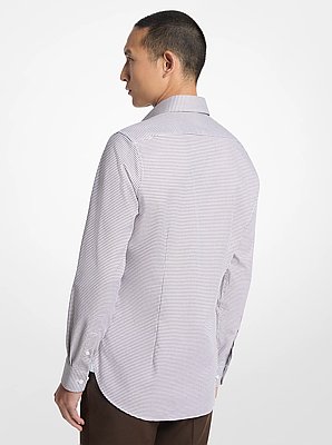 Slim Fit Stretch Cotton Dobby Shirt