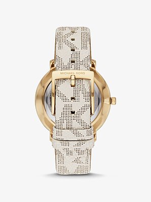Reloj Pyper en tono dorado con logotipo