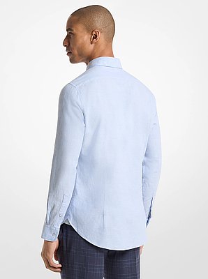 Cotton and Linen Slim-Fit Shirt