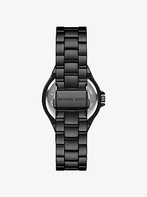 Lennox Pav&eacute; Black-Tone Watch