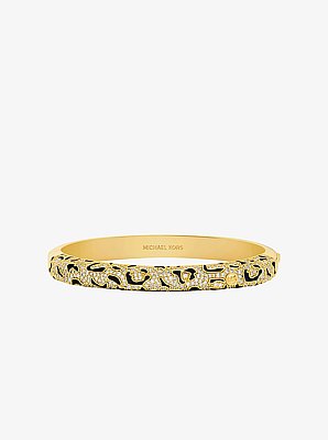 Pav&eacute; Leopard Bangle