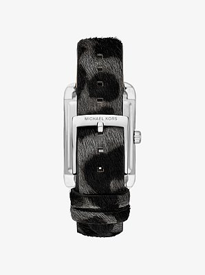 Monroe Leopard Print Calf Hair Watch