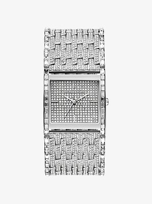 Limited-Edition Georgie Pav&eacute; Silver-Tone Watch