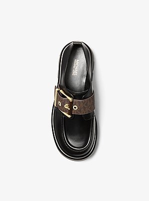 Loafer Colby de piel con ribete y logotipo