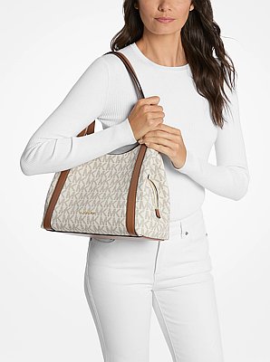 Bolso de hombro Rosemary grande con logotipo