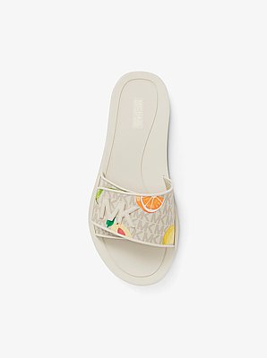 Palmer Printed Signature Logo Slide Sandal