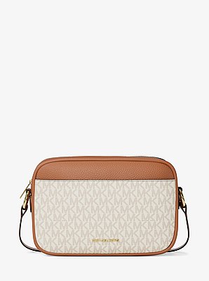 Jet Set Travel Large Signature logo Camera Crossbody Bag