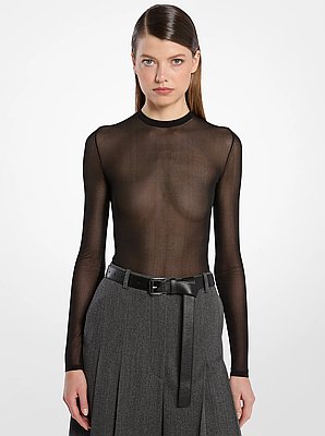 Body de viscosa transparente superfino