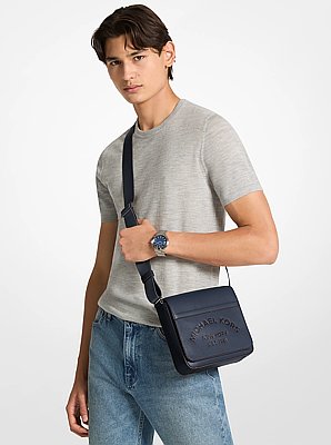 Sac &agrave; bandouli&egrave;re Cooper en cuir grain&eacute;