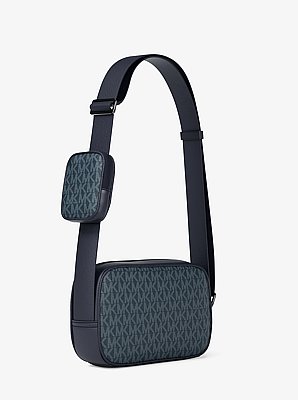 Cooper Signature Logo Camera Crossbody Bag With Pouch