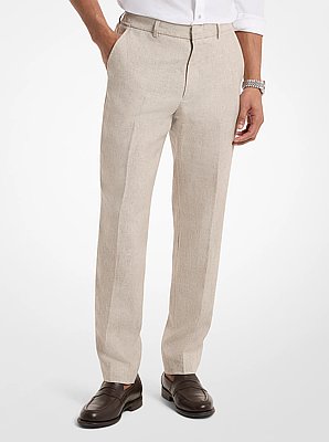 Hose aus Leinen mit Kordelzug