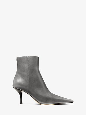 Selina Burnished Leather Ankle Boot