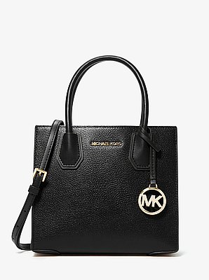 Bolsa cruzada Mercer mediana de piel granulada
