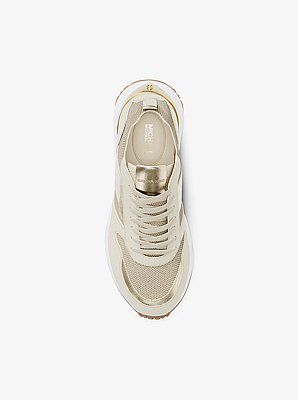 Jesse Metallic Stretch Knit Trainer