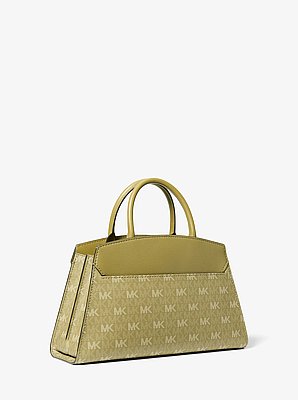Greta Medium Signature Logo Satchel