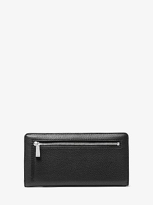Bryant Large Pebbled Leather Snap-Front Wallet
