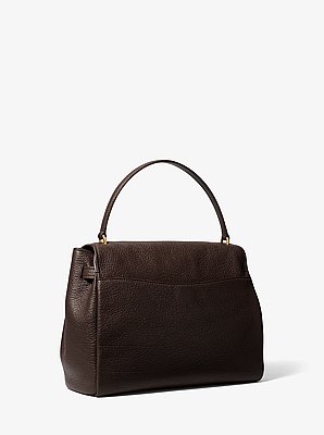 Hamilton Large Textured Leather Slouchy Satchel
