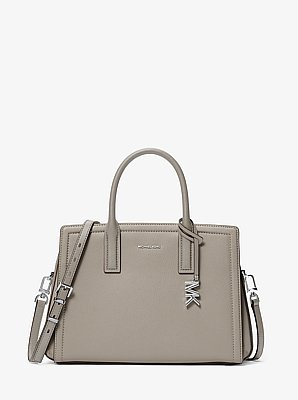 Laila Medium Color-Block Leather Satchel image number 0