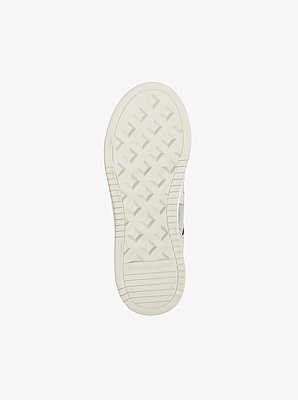 Lexi Embellished Mixed-Media Sneaker