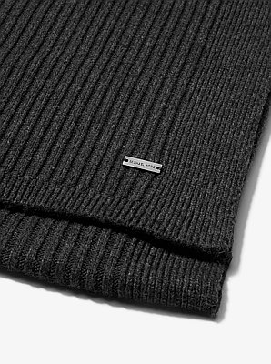 Cachecol em malha canelada