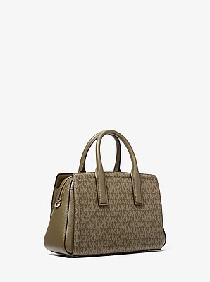 Laila Small Signature Logo Satchel