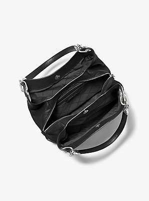 Schultertasche Lillie Large aus gekrispeltem Leder