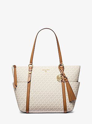 Bolso tote Sullivan grande con cremallera superior y logotipo
