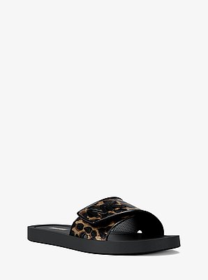 Palmer Cheetah Print Slide Sandal