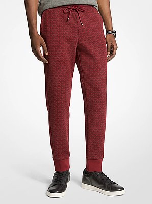 Signature Logo Print Cotton Blend Joggers