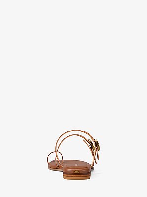 Kya Leather Flat Sandal