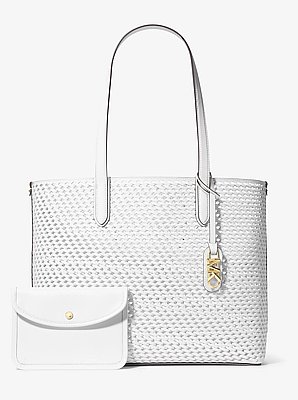 Borsa tote Eliza extra-large in pelle intrecciata a mano