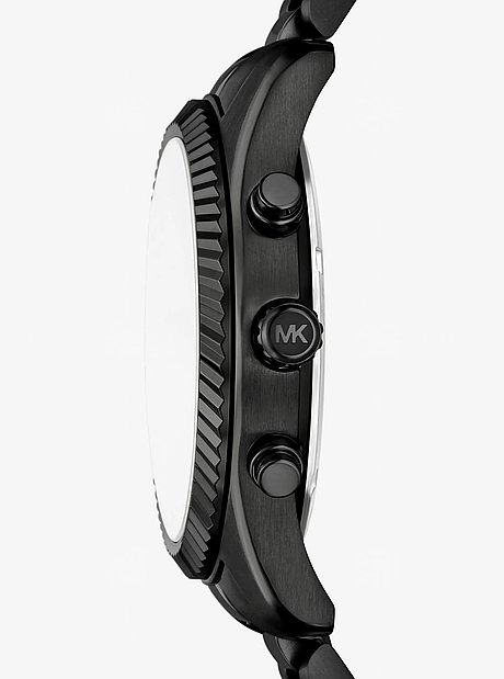 &Uuml;bergro&szlig;e Armbanduhr Lexington in Schwarz