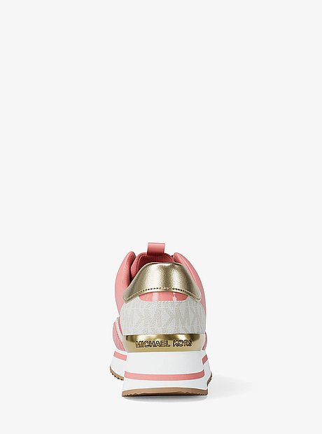 Sneaker Raina in mesh color-block e stampa logo