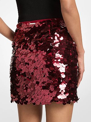 Paillette Embellished Mini Skirt