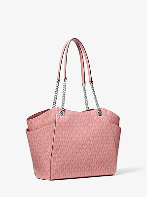 Bolso de hombro Jet Set grande con logotipo exclusivo