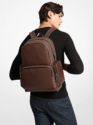 Mochila Cooper de piel con logotipo exclusivo